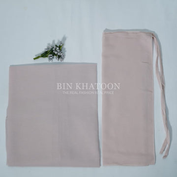 Georgette Hijab and Niqab Set Light Pink