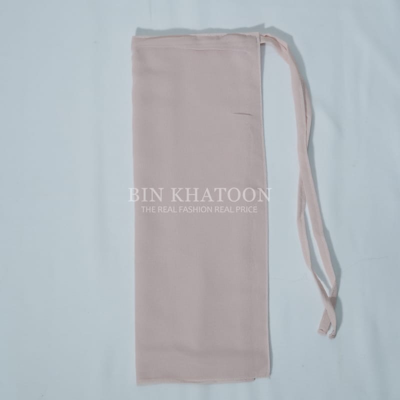 Tie Back Niqab Light Pink