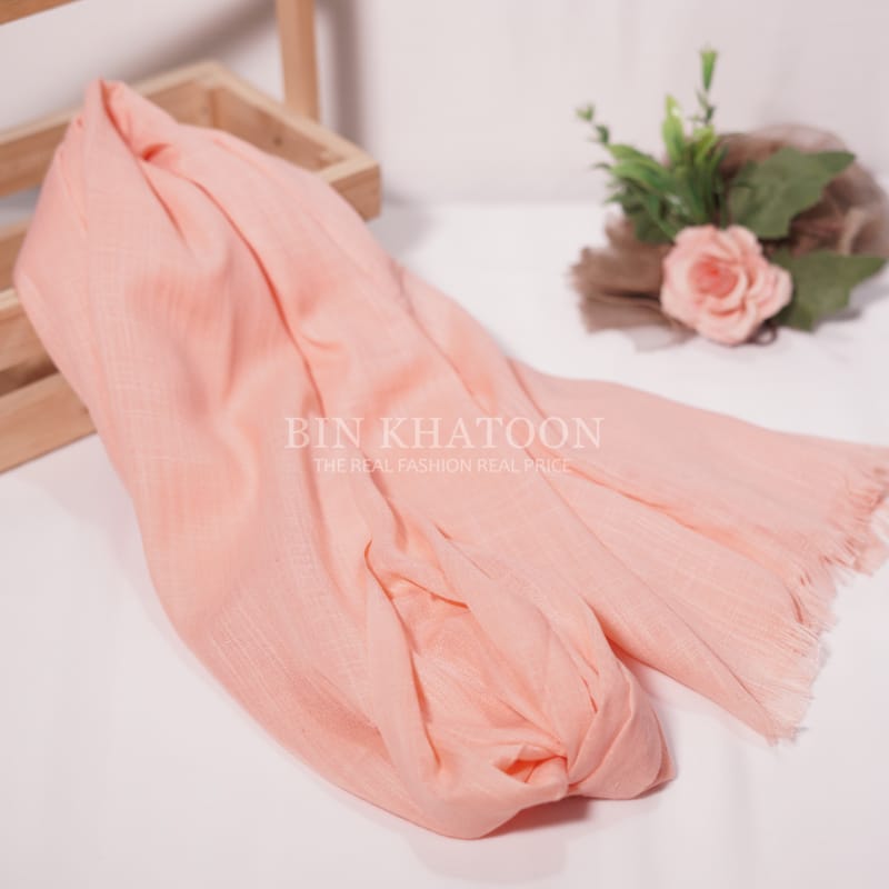 Premium Turkish Light Peach Hijab