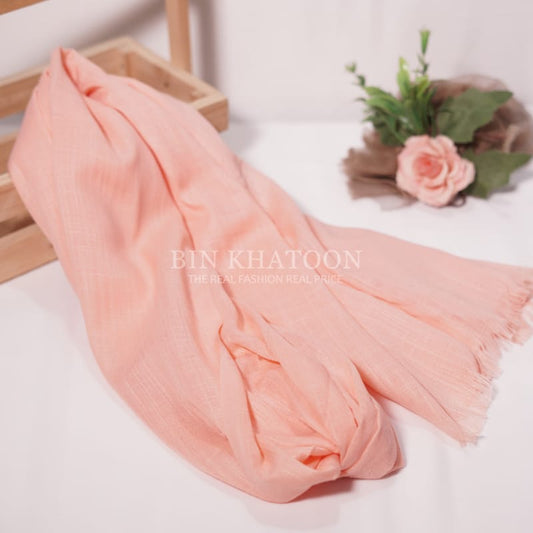 Premium Turkish Light Peach Hijab