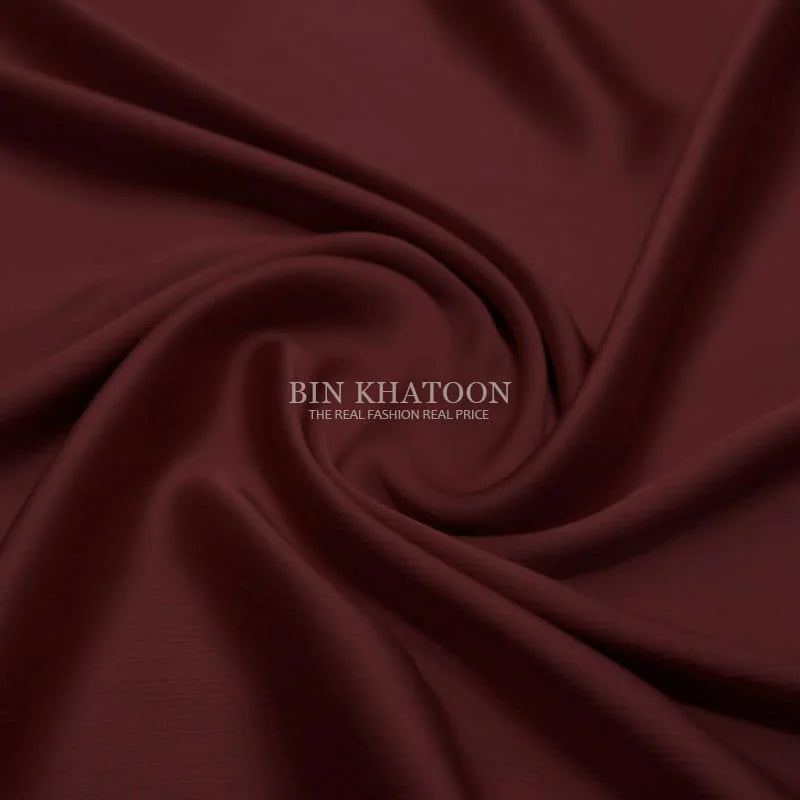 Crinkle Silk Hijab Maroon