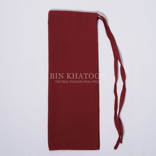 Tie Back Niqab Deep Red