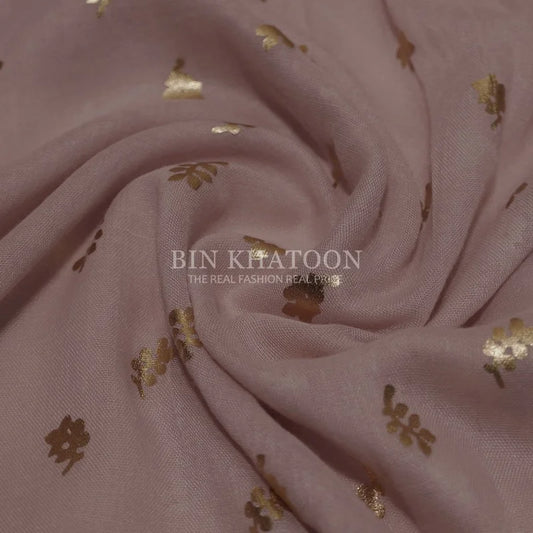 Golden Leaf Lawn Mauva Hijab