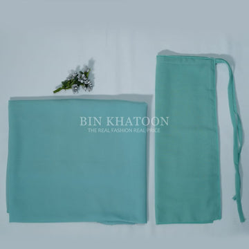 Georgette Hijab and Niqab set Aqua Green