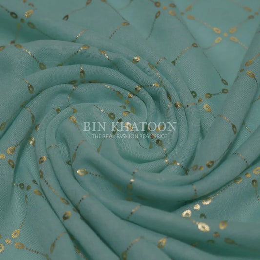 Golden Chack Lawn Mint Green Hijab