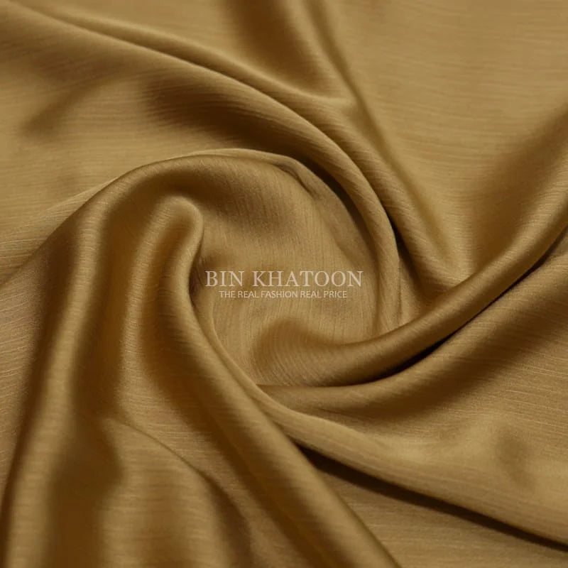 Crinkle Silk Hijab Mustard