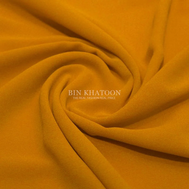 Premium Georgette Hijab in Mustard