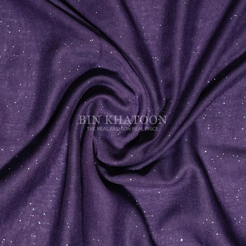 Glitter Lawn Purple Hijab