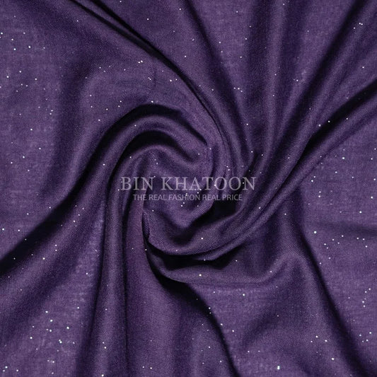 Glitter Lawn Purple Hijab