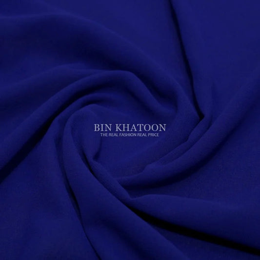 Premium Georgette Hijab in Royal Blue