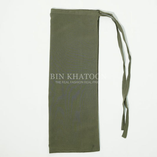 Tie Back Niqab Army Green