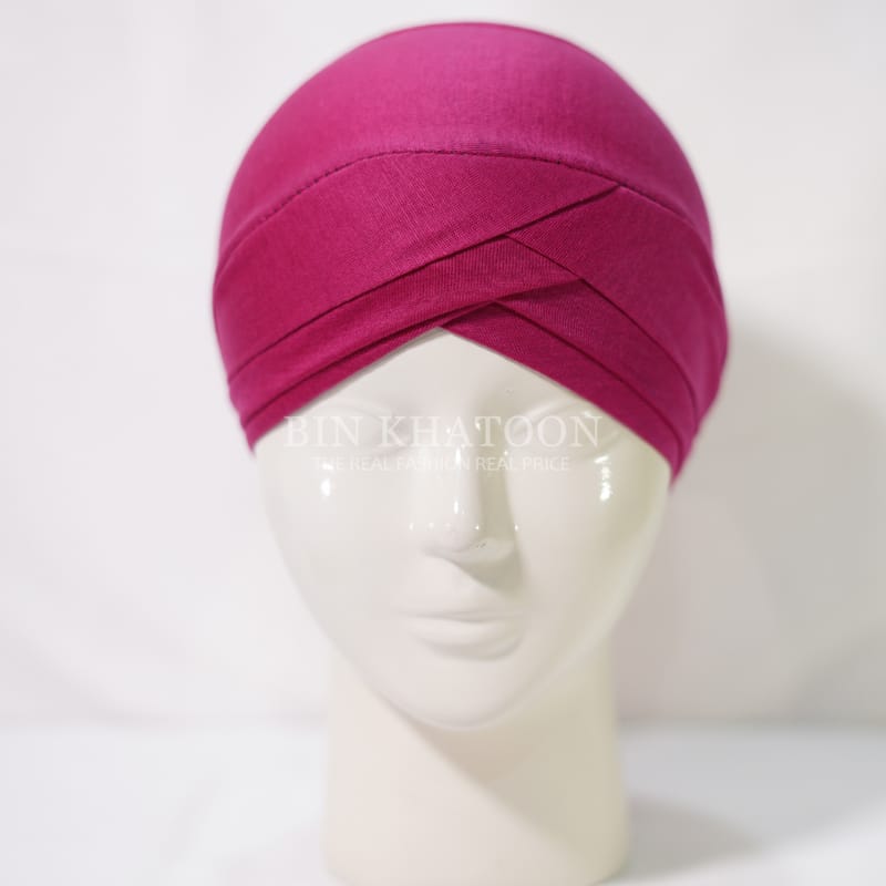 Criss Cross Cap Shocking Pink