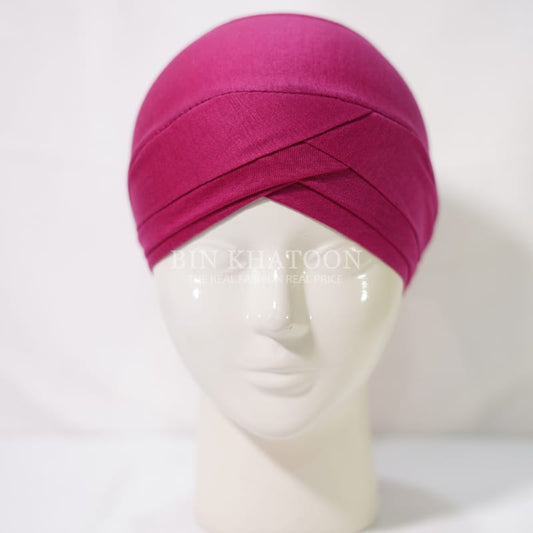 Criss Cross Cap Shocking Pink