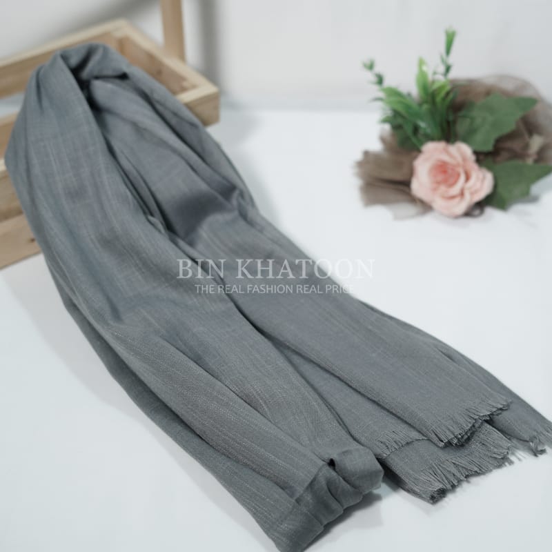Premium Turkish Smoke Gray Hijab