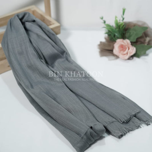 Premium Turkish Smoke Gray Hijab