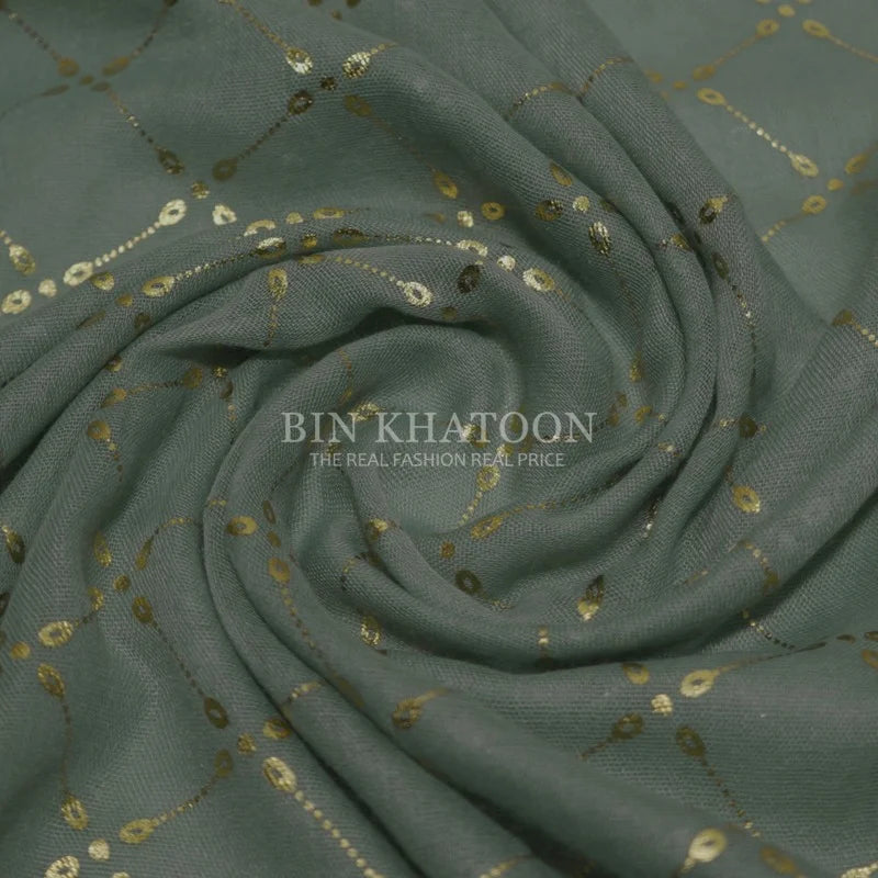 Golden Chack Lawn Spring Green Hijab