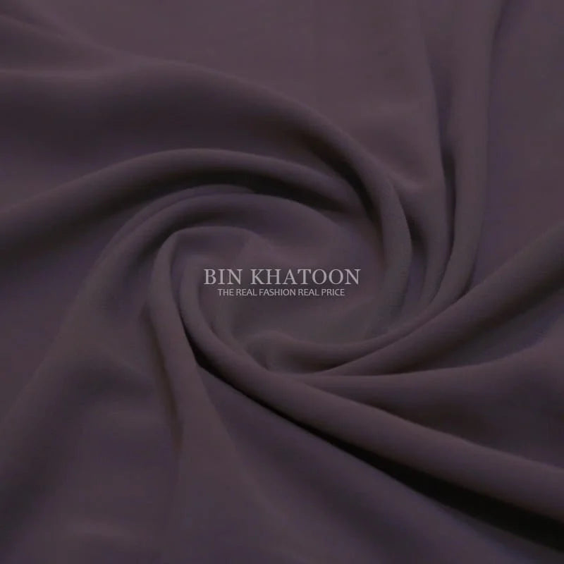 Premium Georgette Hijab in Muted Dark Purple