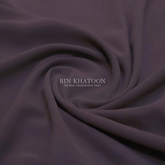 Premium Georgette Hijab in Muted Dark Purple