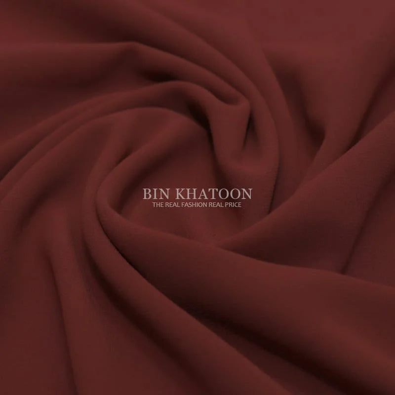 Premium Georgette Hijab in Deep Red