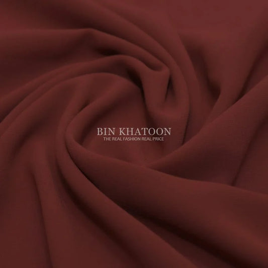 Premium Georgette Hijab in Deep Red