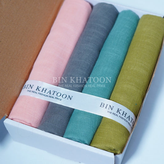 Premium Turkish Hijab - Bundle Of 4