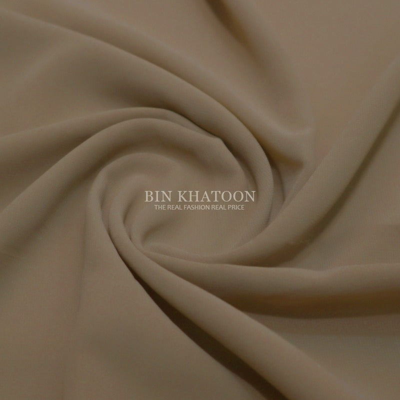 Premium Georgette Hijab in Fawn