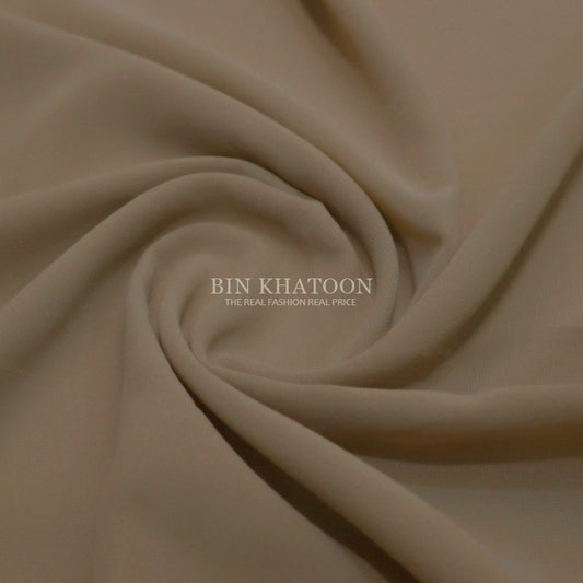 Premium Georgette Hijab in Fawn