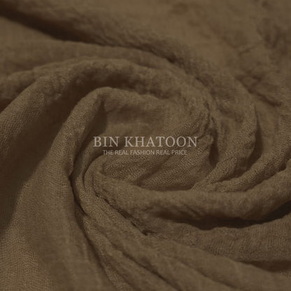 Crimps Khaki Hijab