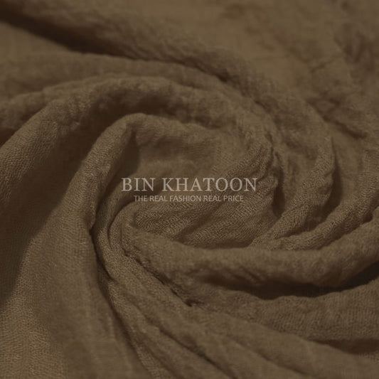Crimps Khaki Hijab