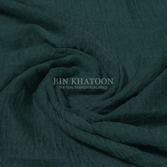 Crimps Bottle Green Hijab