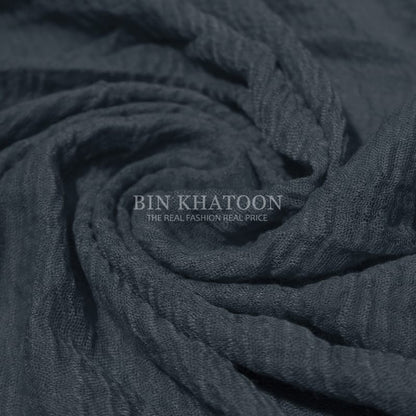 Crimps Gray Hijab