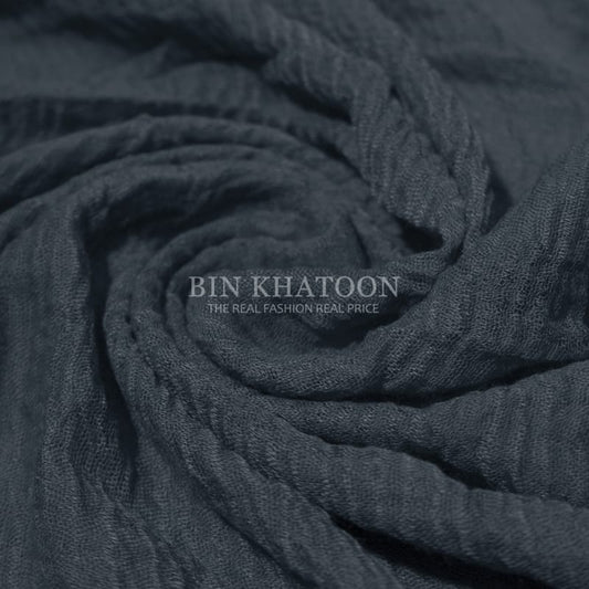 Crimps Gray Hijab