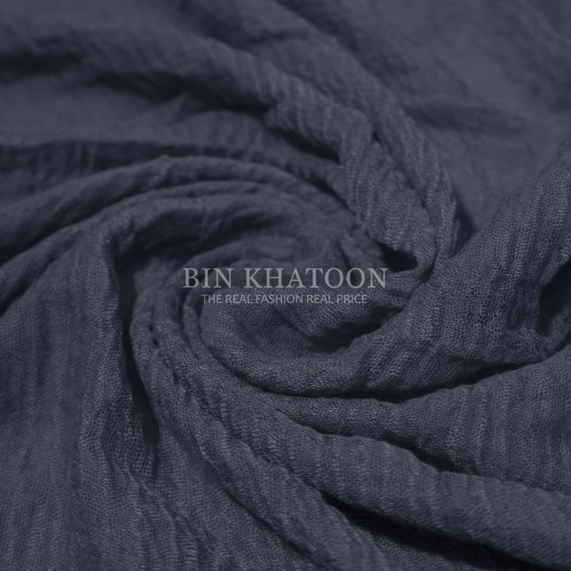 Crimps Light Gray Hijab