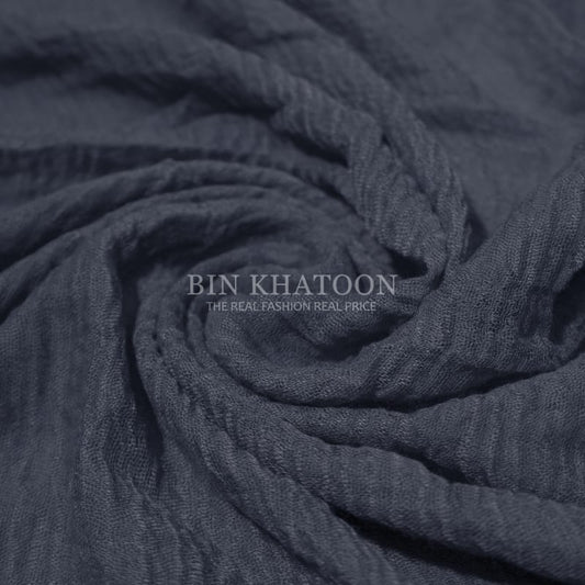 Crimps Light Gray Hijab