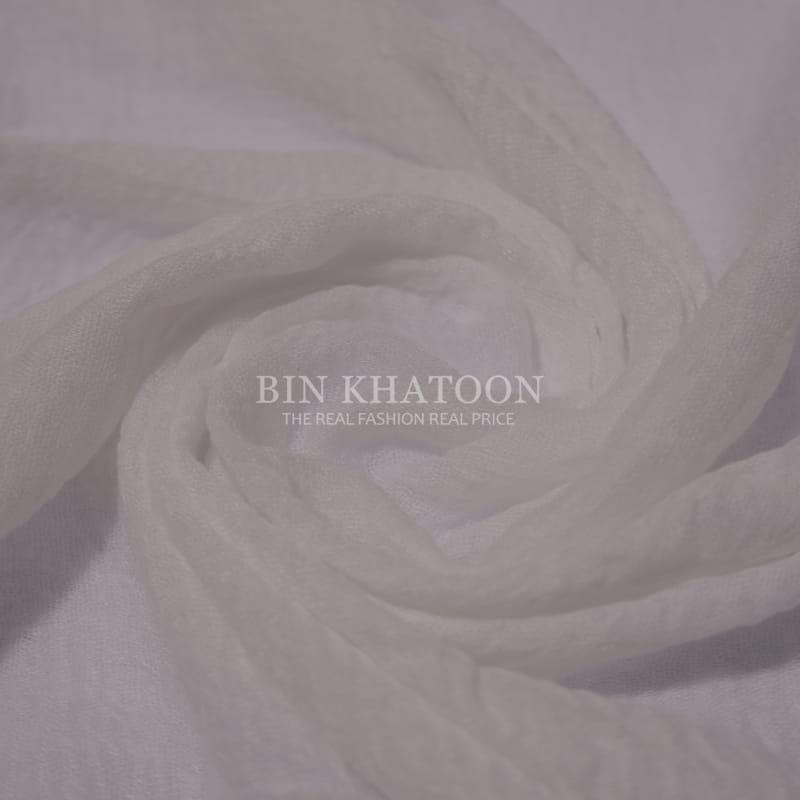 Crimps White Hijab