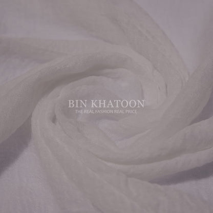 Crimps White Hijab