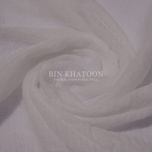 Crimps White Hijab