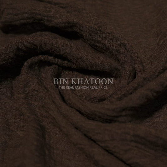 Crimps Dark Brown Hijab