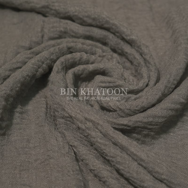 Crimps Charcoal Hijab