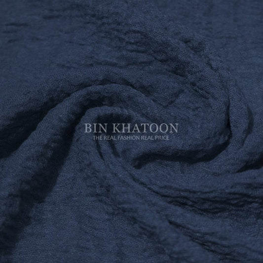 Crimps Navy Blue Hijab