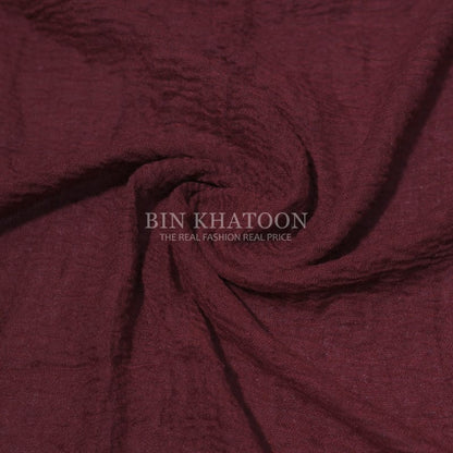 Crimps Maroon Hijab