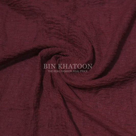 Crimps Maroon Hijab
