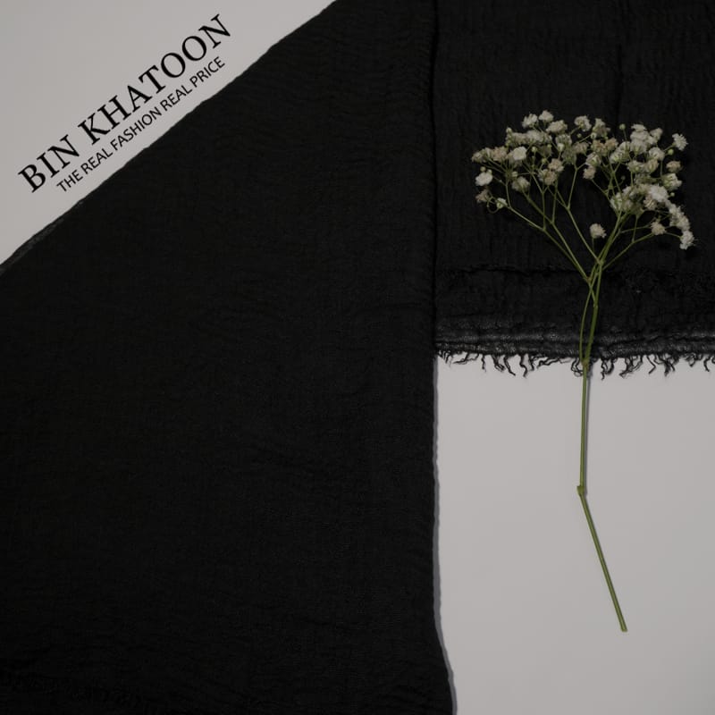 Crimps Black Hijab