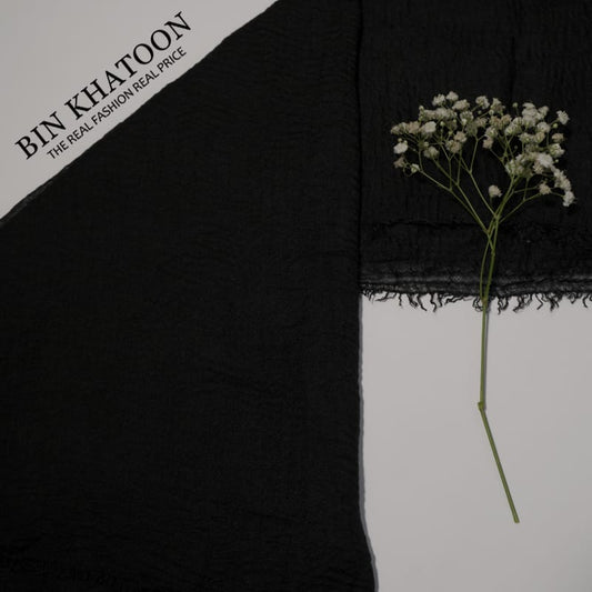 Crimps Black Hijab