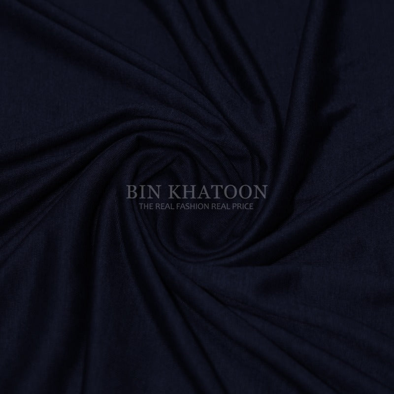 Plain Jersey Hijab - Navy Blue