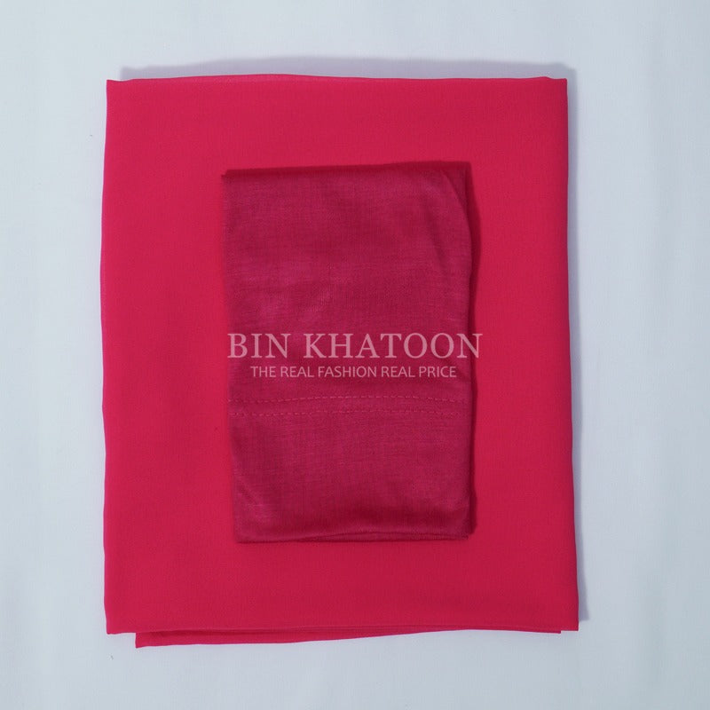 Matching Hijab & Cap - Atishi Pink