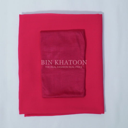 Matching Hijab & Cap - Atishi Pink