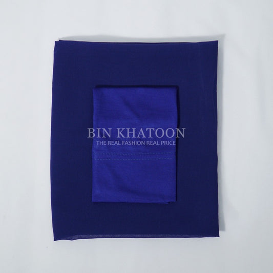 Matching Hijab & Cap - Royal Blue