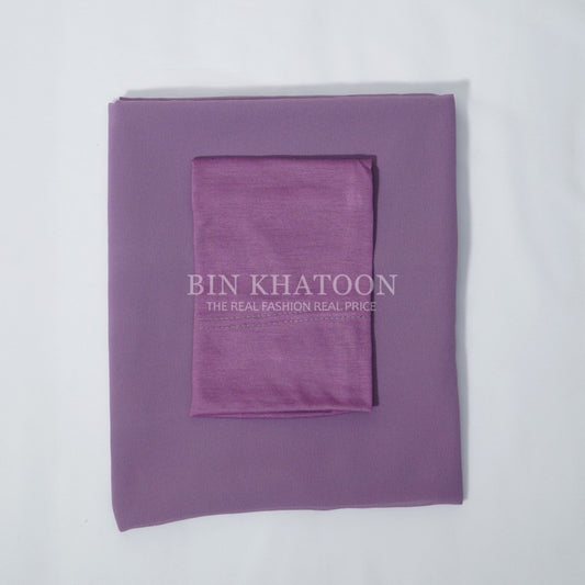 Matching Hijab & Cap - Lavender