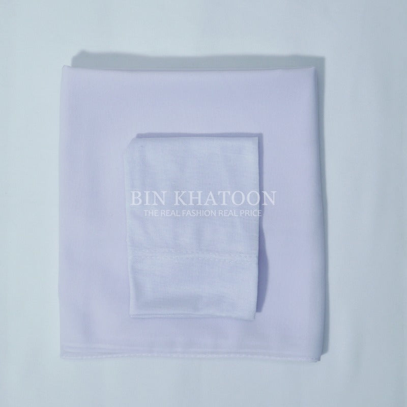 Matching Hijab & Cap - Neel White